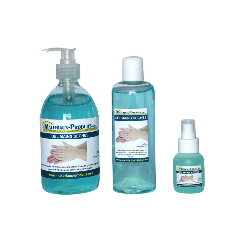 Gel hydroalcoolique mains sèches antiseptique désinfectant